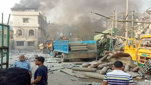Five bodies were recovered from the explosion at the oxygen plant in Chittagong